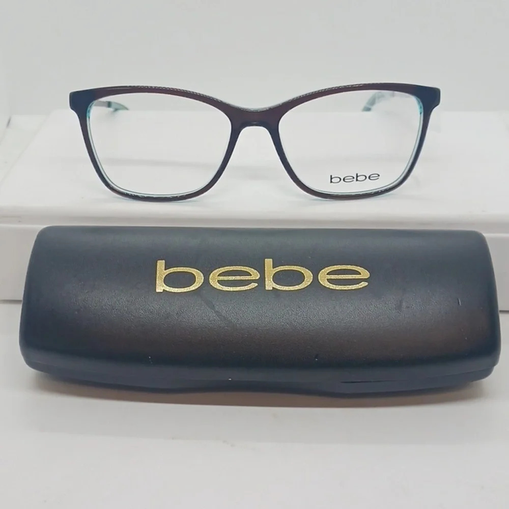 NWT RX-ABLE WOMEN'S BEBE EYEGLASS FRAMES BB5187 TOPAZ TEAL